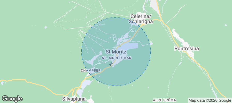 St. Moritz Airbnb map